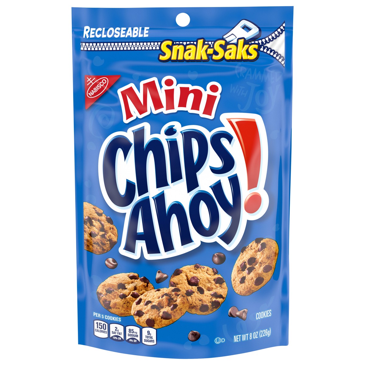 slide 12 of 16, CHIPS AHOY! Mini Original Chocolate Chip Cookies, Snak-Saks, 8 oz, 8 oz