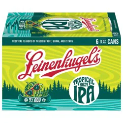 Leinenkugel's Tropical Hazy IPA Craft Beer 7% ABV, 6 Pack, 12 fl oz Cans