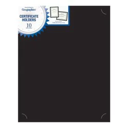 Geographics Certificate Holder - Recycled, Black
