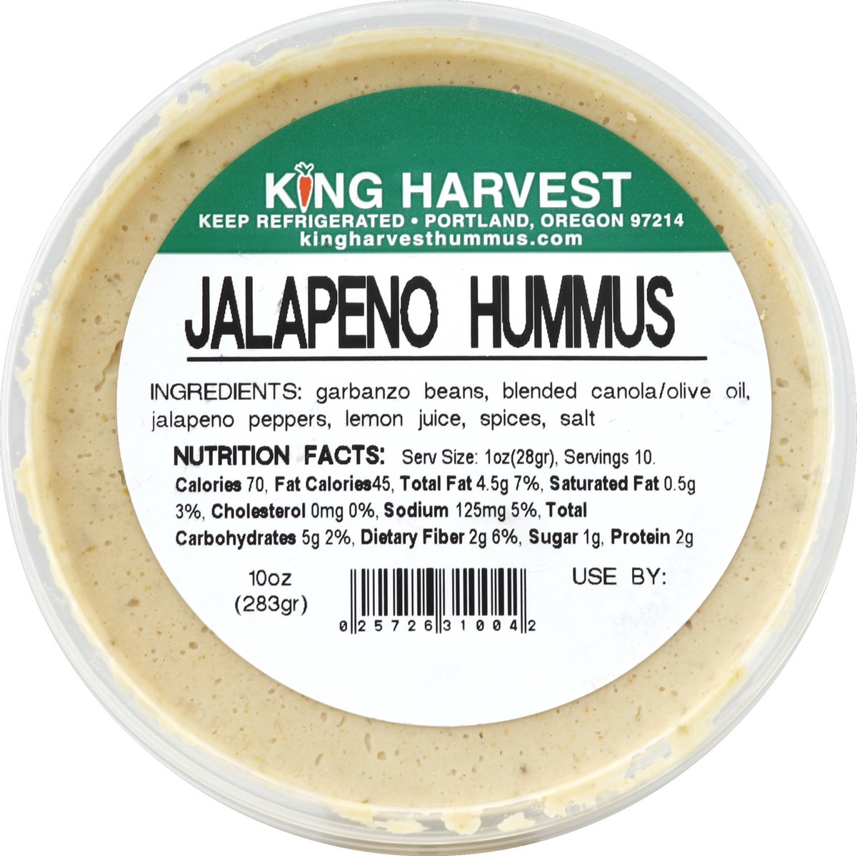 slide 3 of 3, King Harvest Hummus 10 oz, 10 oz