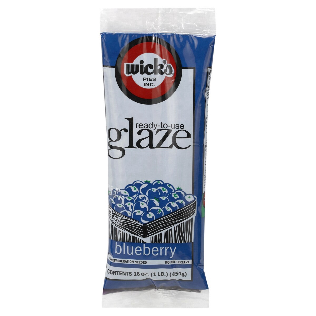 slide 1 of 5, Wick's Pies Wicks's Pies, Ready-to-Use Glaze, Blueberry, 16 oz, 16 oz