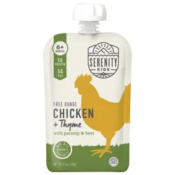 Serenity Kids Free Range Chicken & Thyme with Organic Parsnip & Beet Pouch, 3.5oz