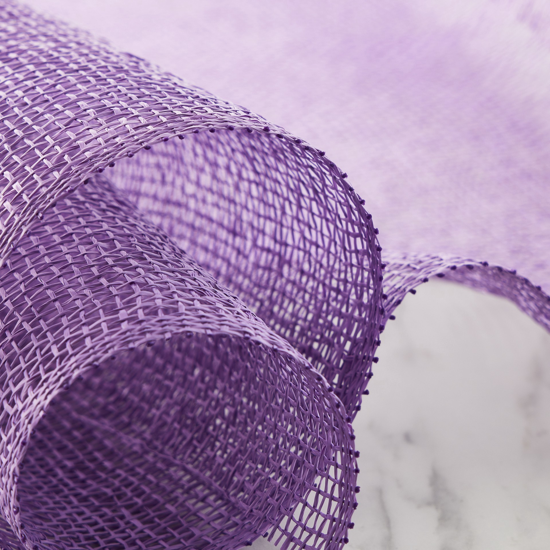 slide 4 of 4, 21" X 5yd. Purple Poly Burlap Mesh By Celebrate It, 21 in x 5 yd