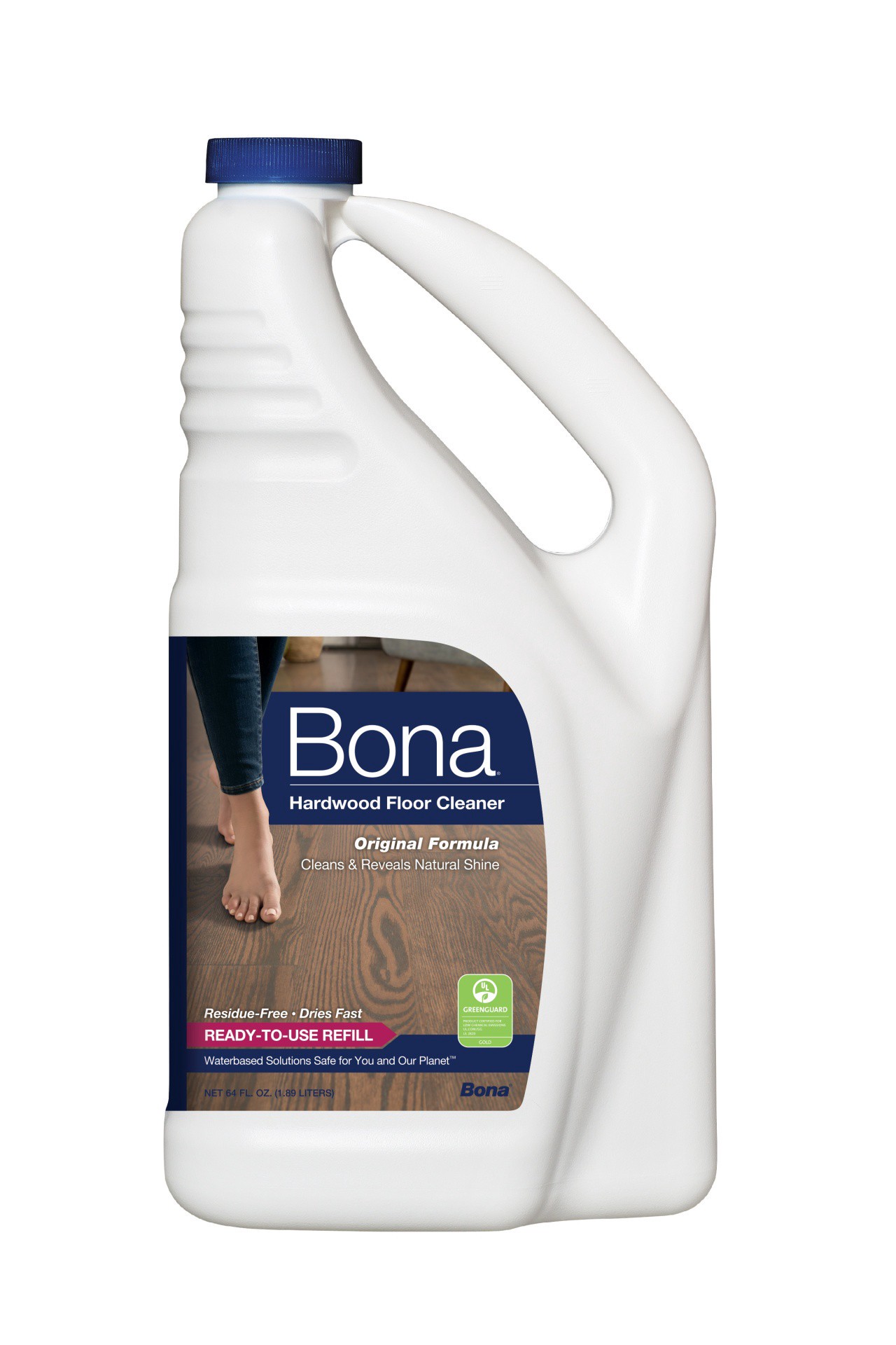 slide 1 of 4, Bona Hardwood Floor Cleaner Refill, 64 fl oz
