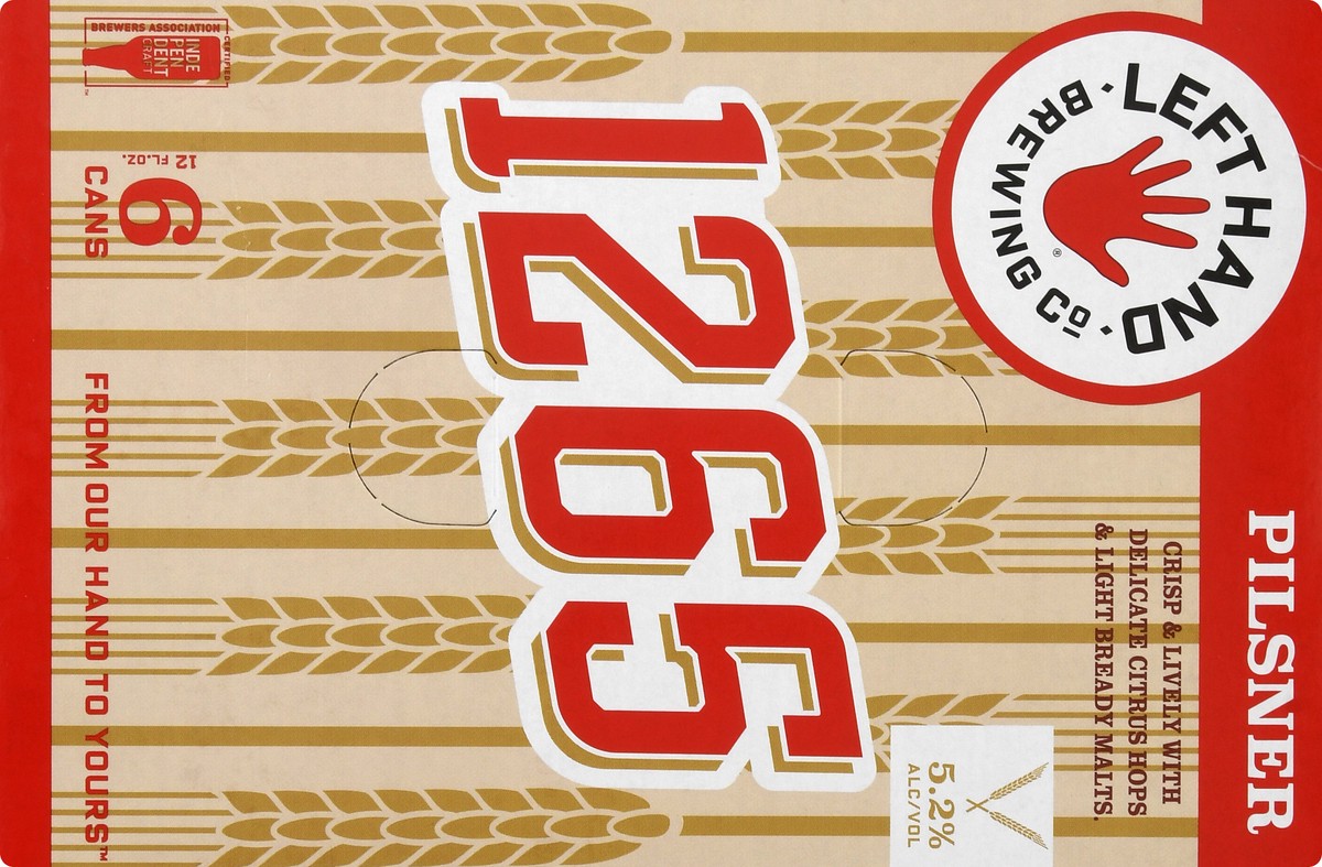 slide 9 of 12, Left Hand Brewing Co. Pilsner 1265 Beer 6 ea, 6 ct