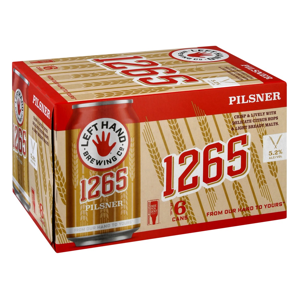 slide 3 of 12, Left Hand Brewing Co. Pilsner 1265 Beer 6 ea, 6 ct