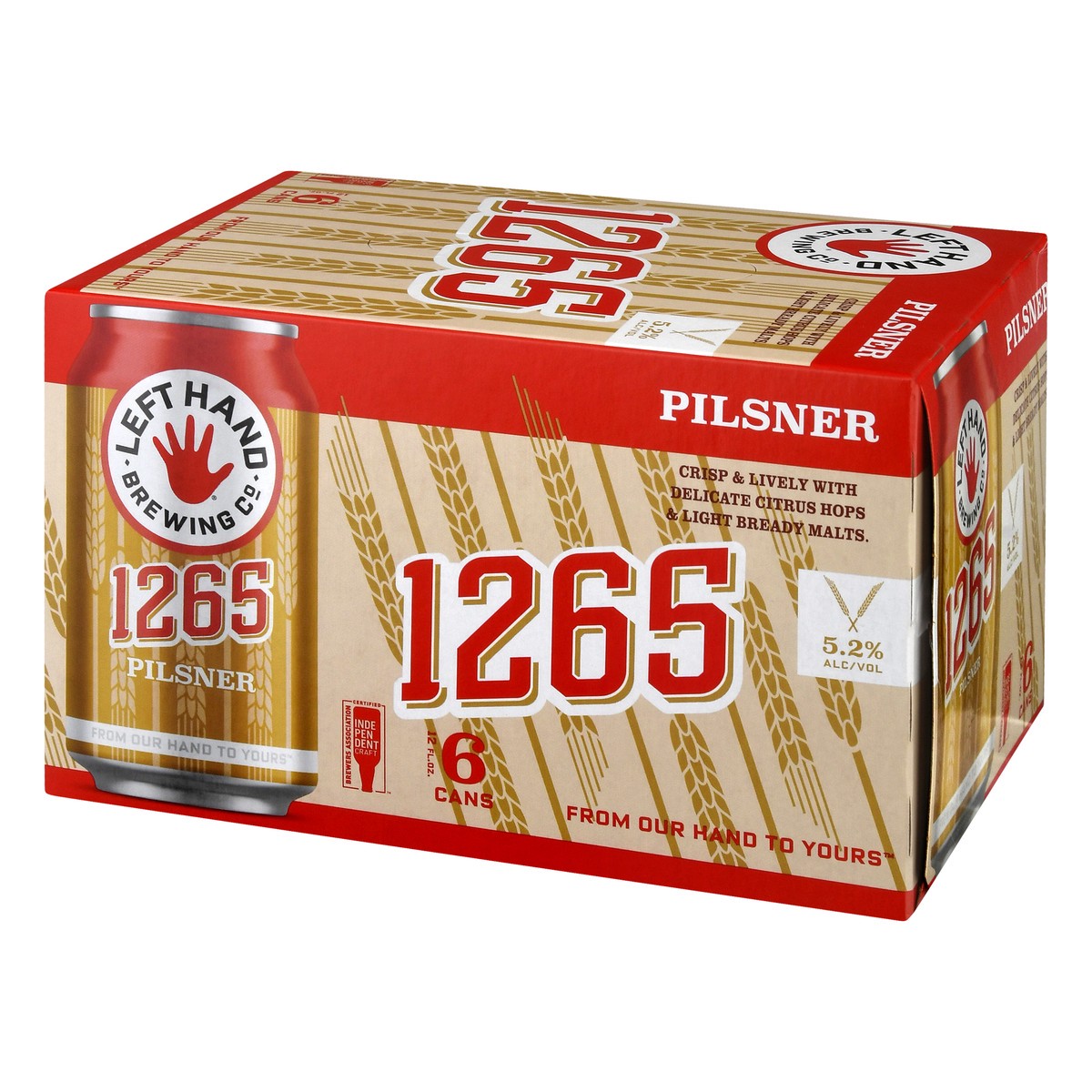 slide 6 of 12, Left Hand Brewing Co. Pilsner 1265 Beer 6 ea, 6 ct