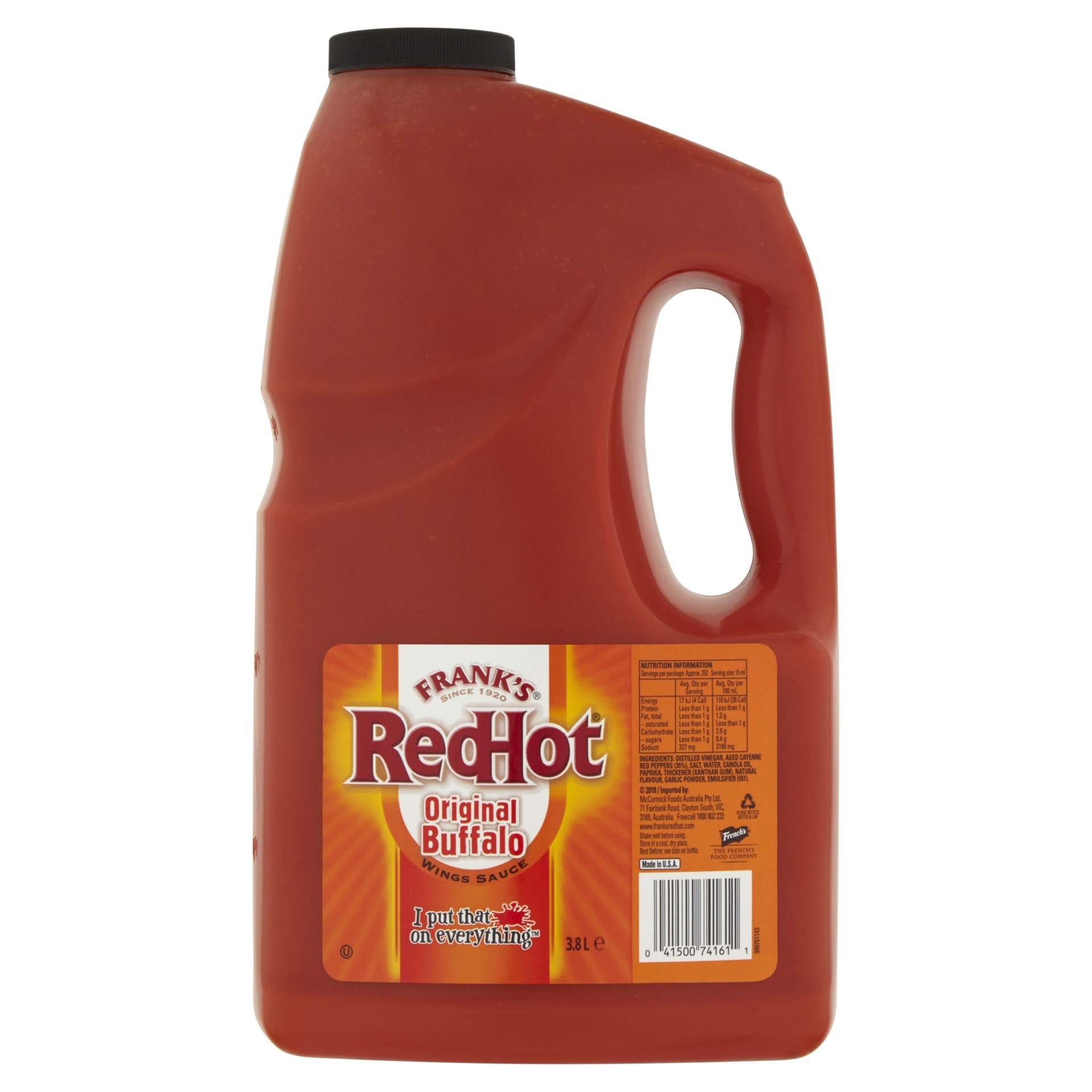 slide 1 of 7, Frank's RedHot Original Buffalo Wings Sauce, 1 gal, 1 gal