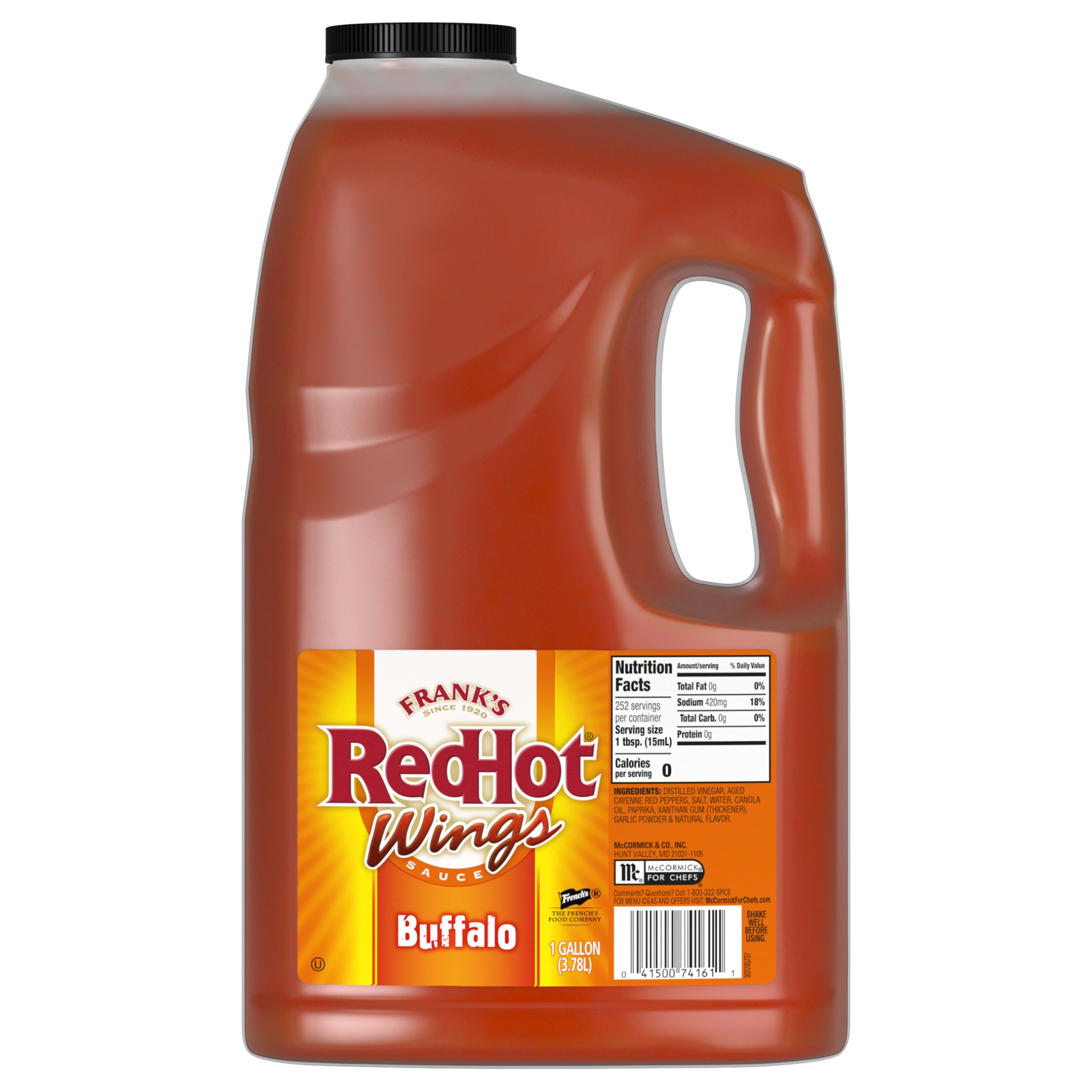 slide 1 of 7, Frank's RedHot Original Buffalo Wings Sauce, 1 gal, 1 gal