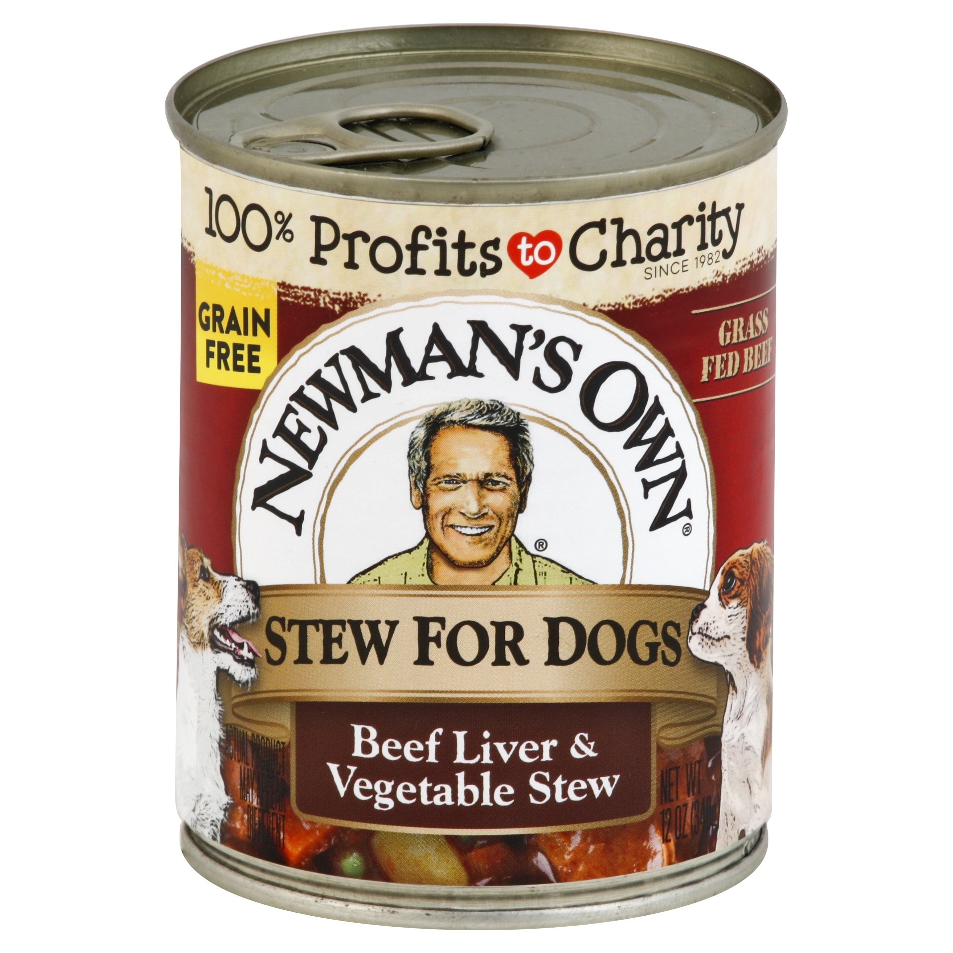 slide 1 of 6, Newman's Own Organics Beef Liver Vegetable Stew Dog Food, 12 oz