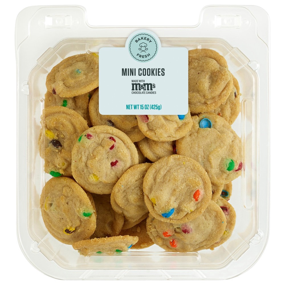 slide 2 of 2, Bakery Fresh M&Ms Mini Cookies, 15 oz