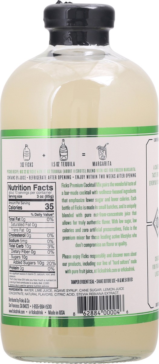 slide 6 of 9, Ficks Premium Margarita Cocktail Mix - 32 fl oz, 32 fl oz