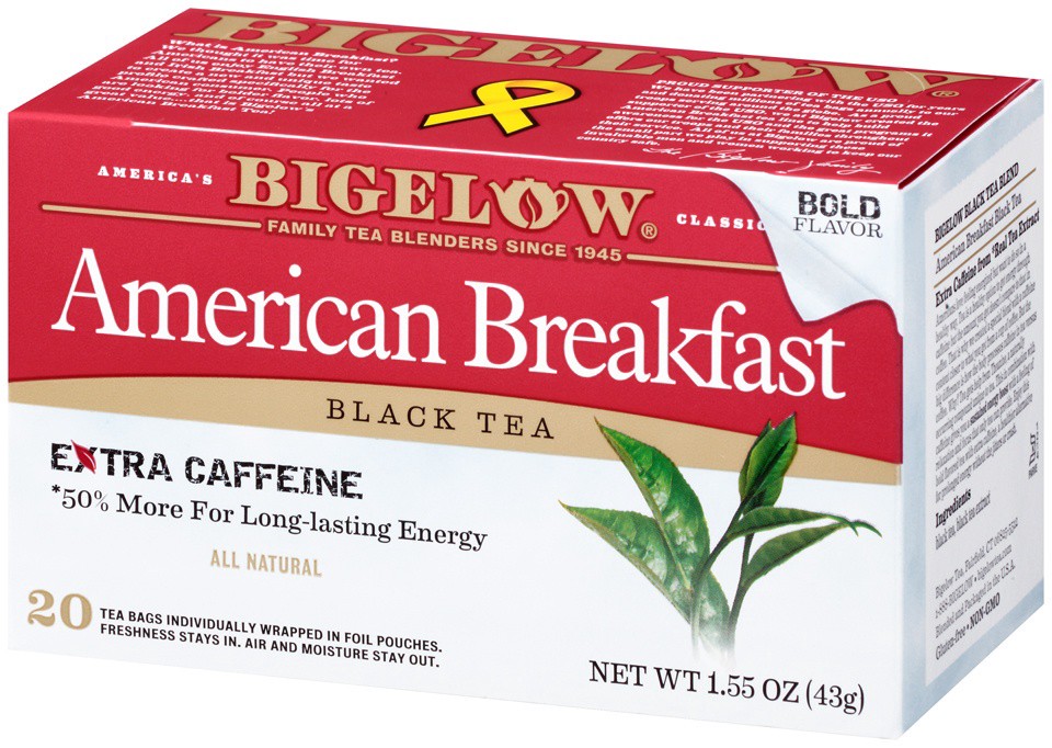 slide 3 of 7, Bigelow American Breakfast Black Tea Bags, 20 ct