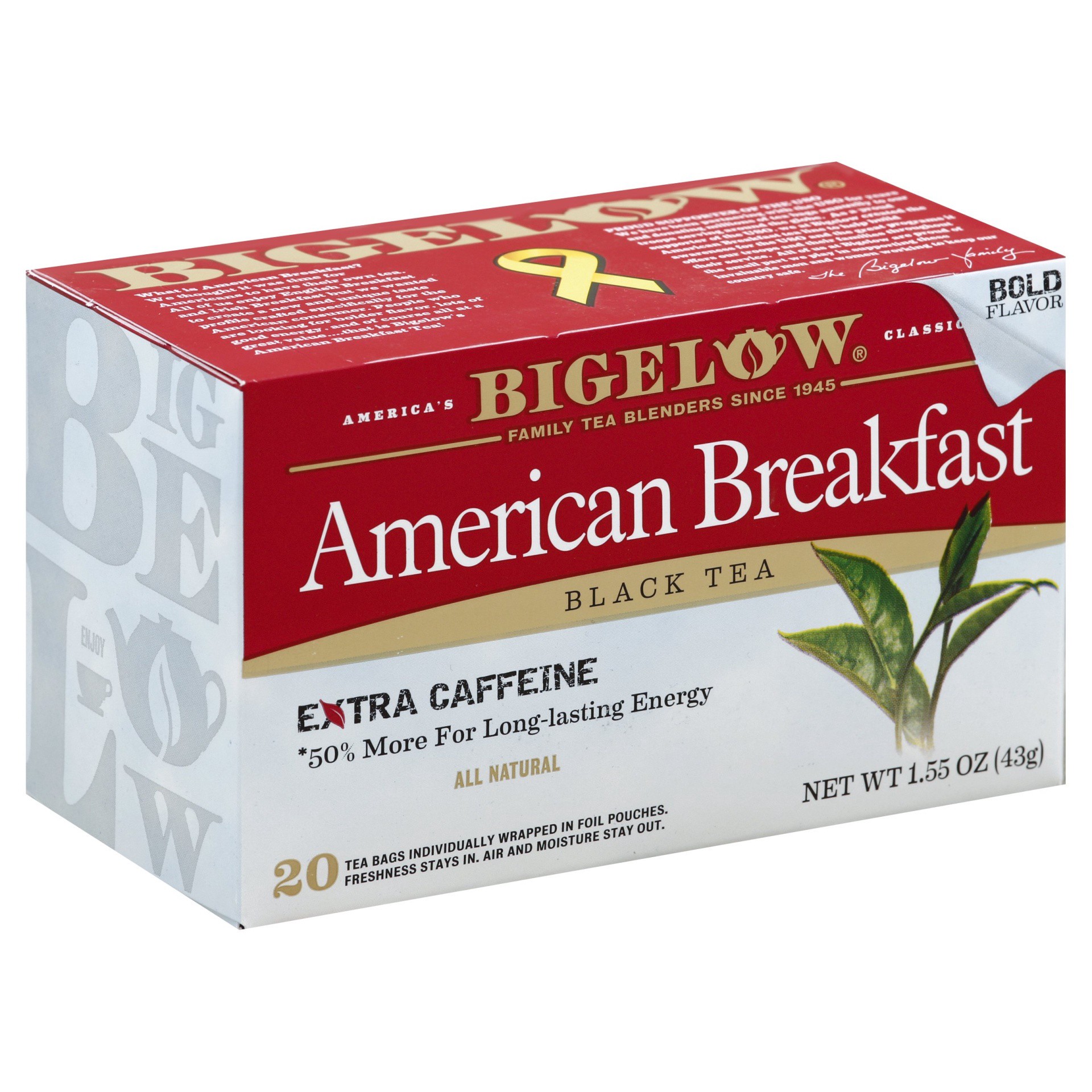 slide 1 of 7, Bigelow American Breakfast Black Tea Bags, 20 ct