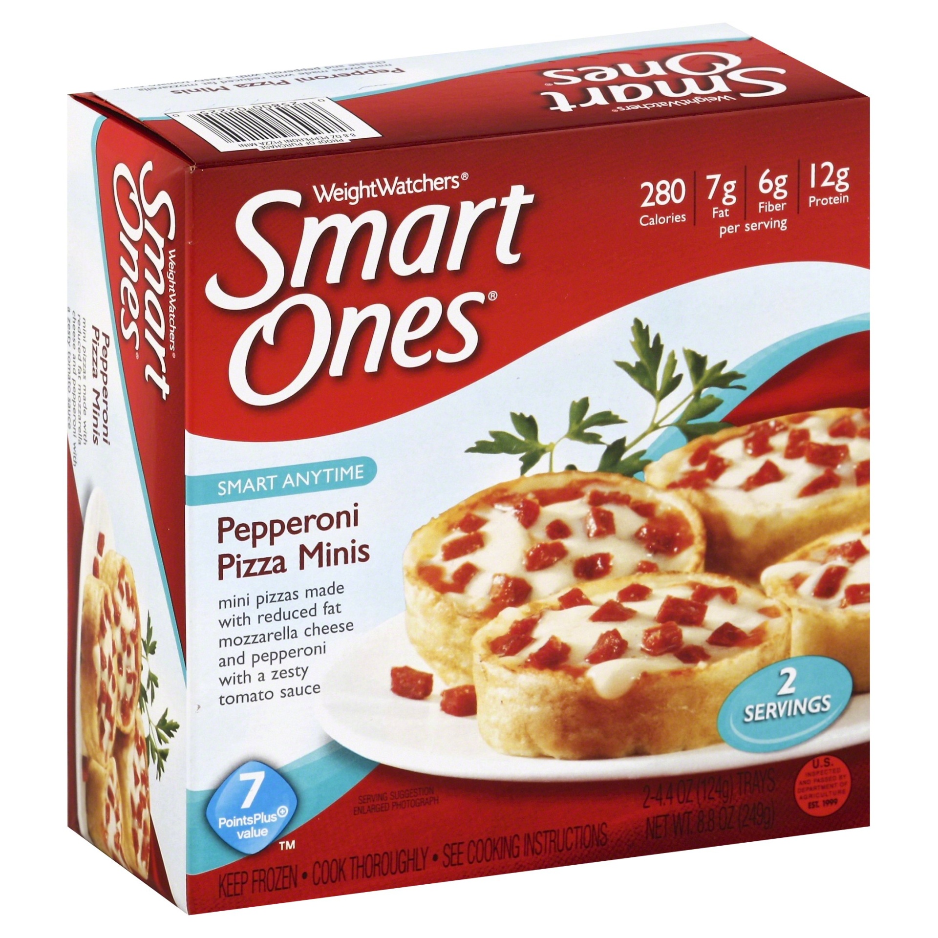 slide 1 of 8, Weight Watchers Smart Ones Pepperoni Pizza Minis, 2 ct; 4.4 oz