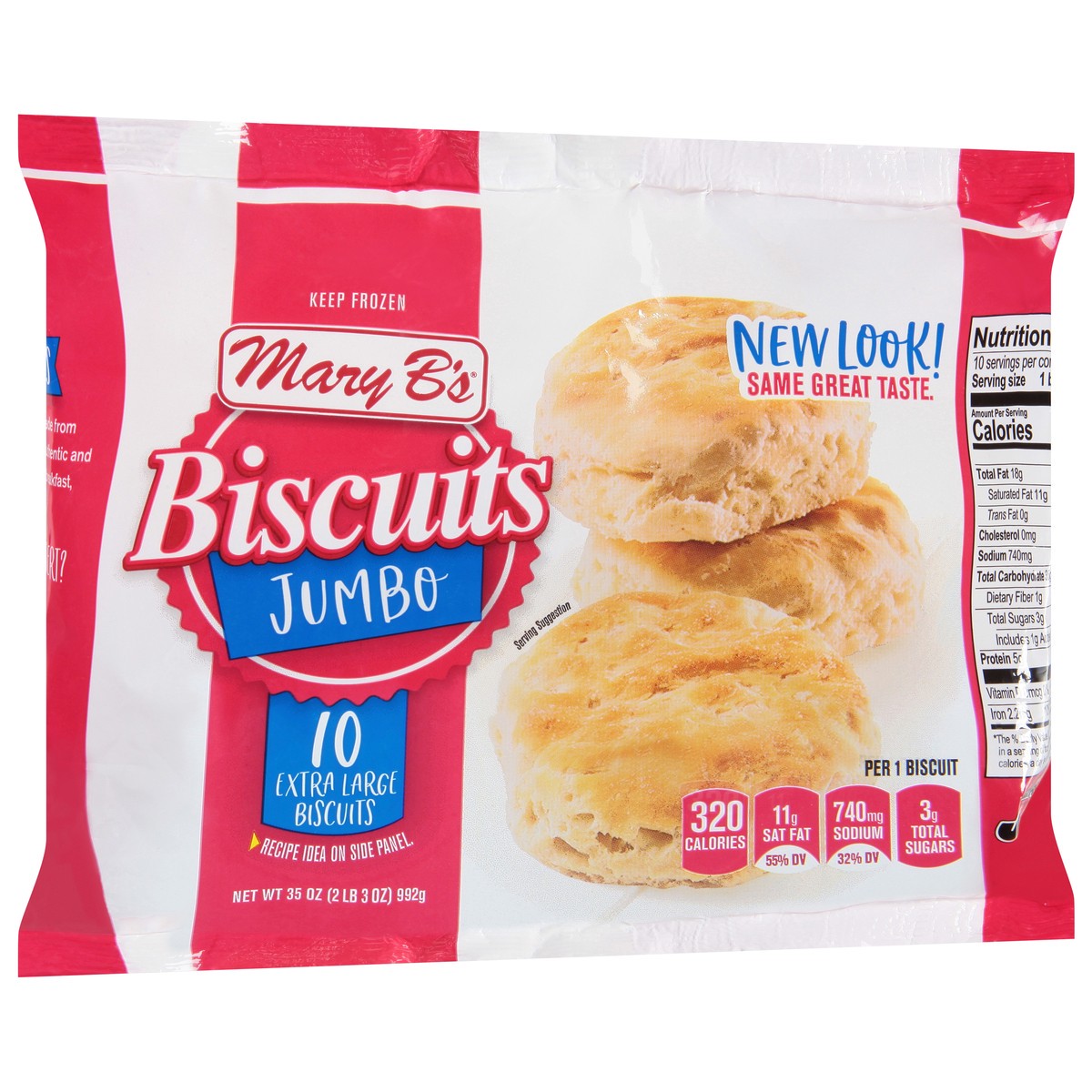 slide 5 of 9, Mary B's Jumbo Biscuits, 10 ct