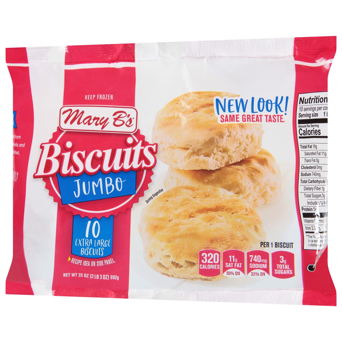 slide 9 of 9, Mary B's Jumbo Biscuits, 10 ct