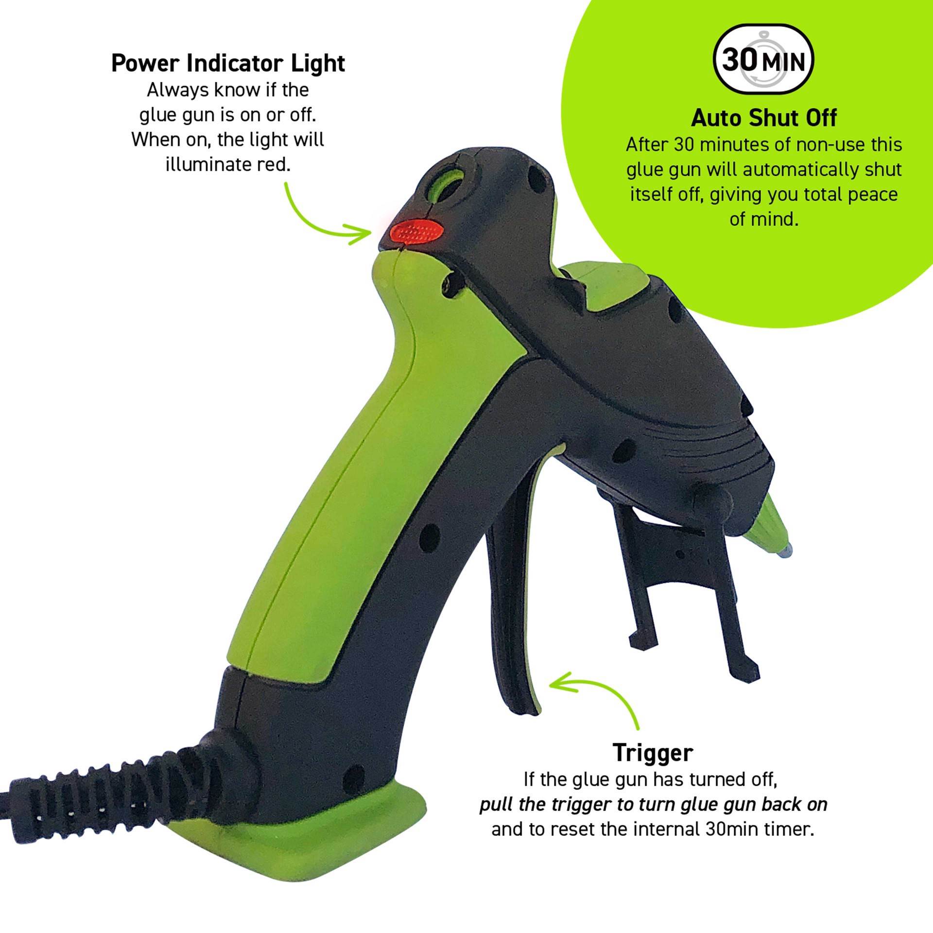 slide 4 of 6, Surebonder Ultra Mini Size Dual Temp Glue Gun, 20 watts