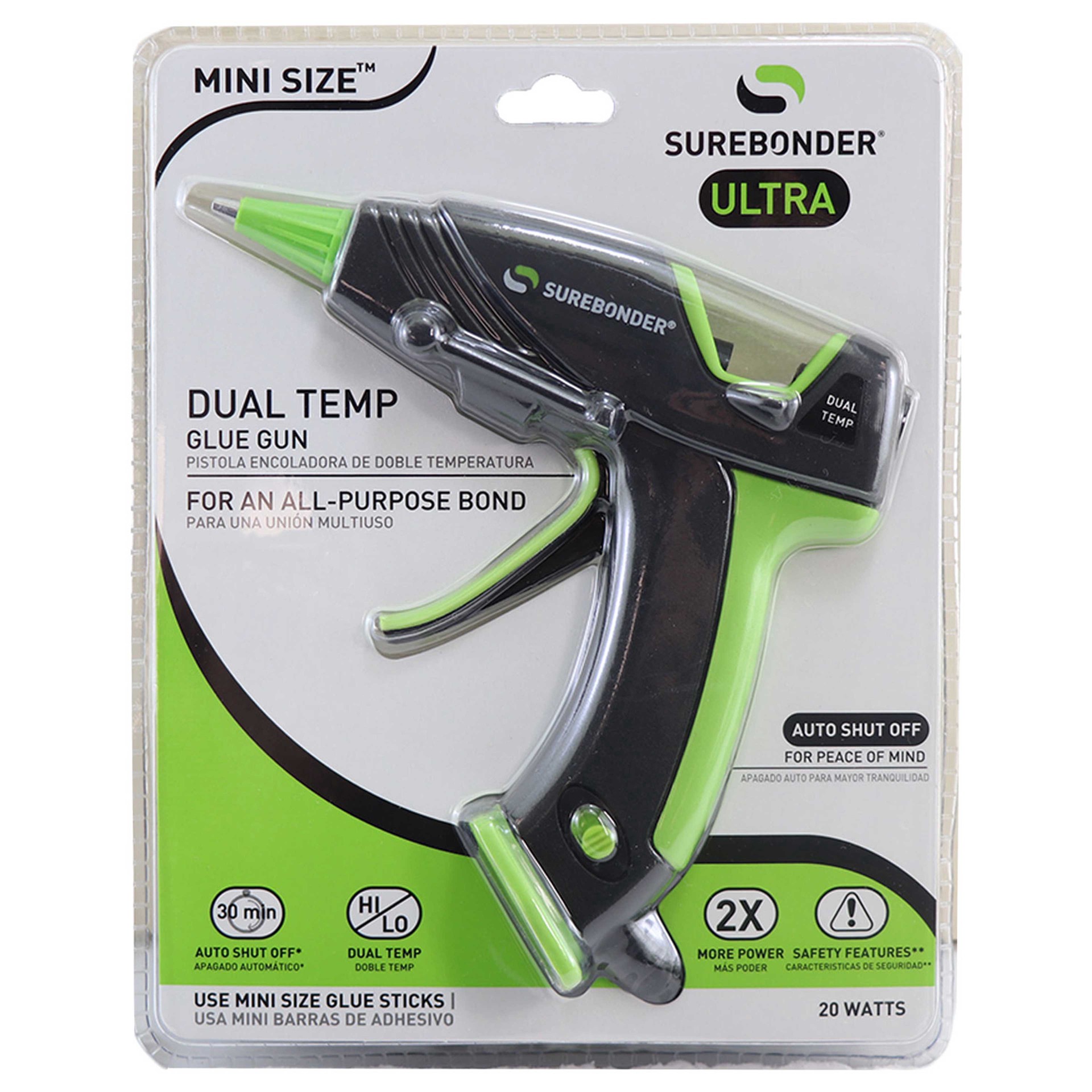 slide 3 of 6, Surebonder Ultra Mini Size Dual Temp Glue Gun, 20 watts