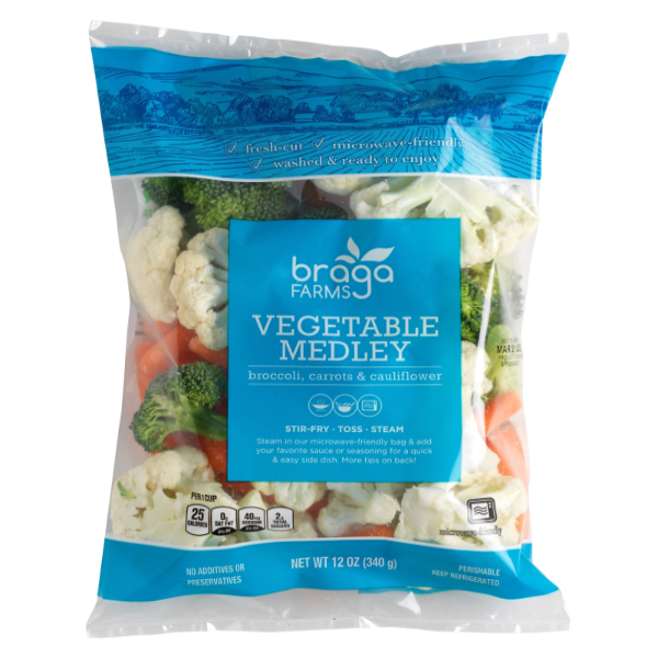 slide 1 of 1, Braga Farms Vegetable Medley, 16 oz