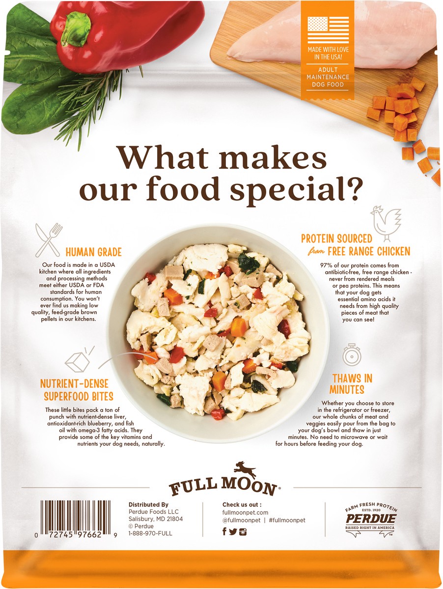 slide 4 of 5, FULL MOON Freshly Crafted Free Range Chicken Dog Food, 24 oz., 24 oz