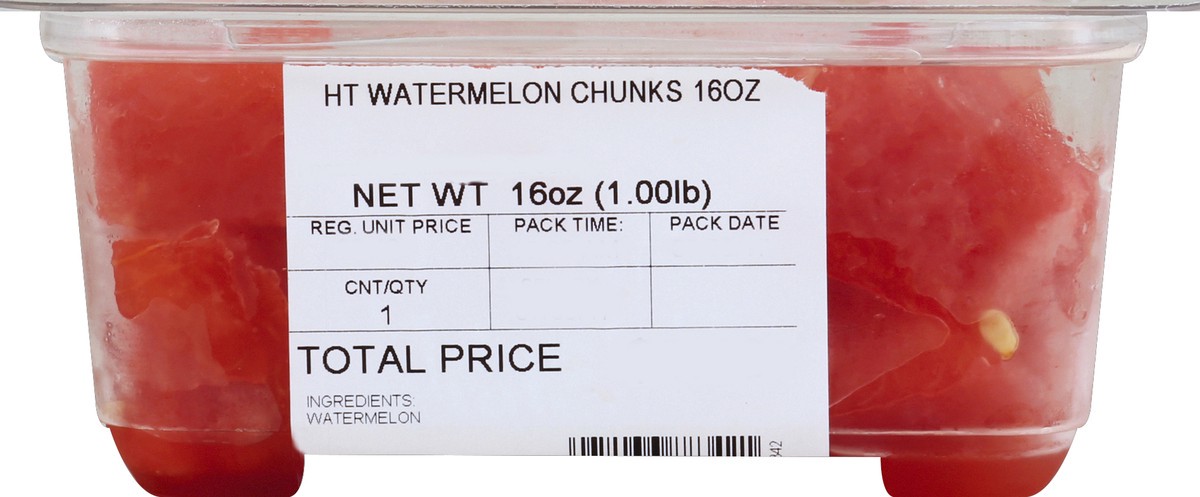 slide 1 of 5, Harris Teeter Teeter Watermelon Chunks 16 oz, 1 ct