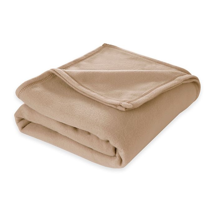 slide 1 of 1, Martex SuperSoft Fleece Twin Blanket - Linen, 1 ct