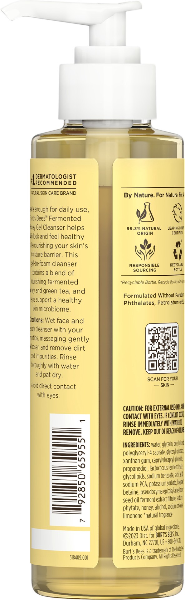 slide 2 of 5, Burt's Bees Purifying Honey Gel Cleanser, 6 fl oz