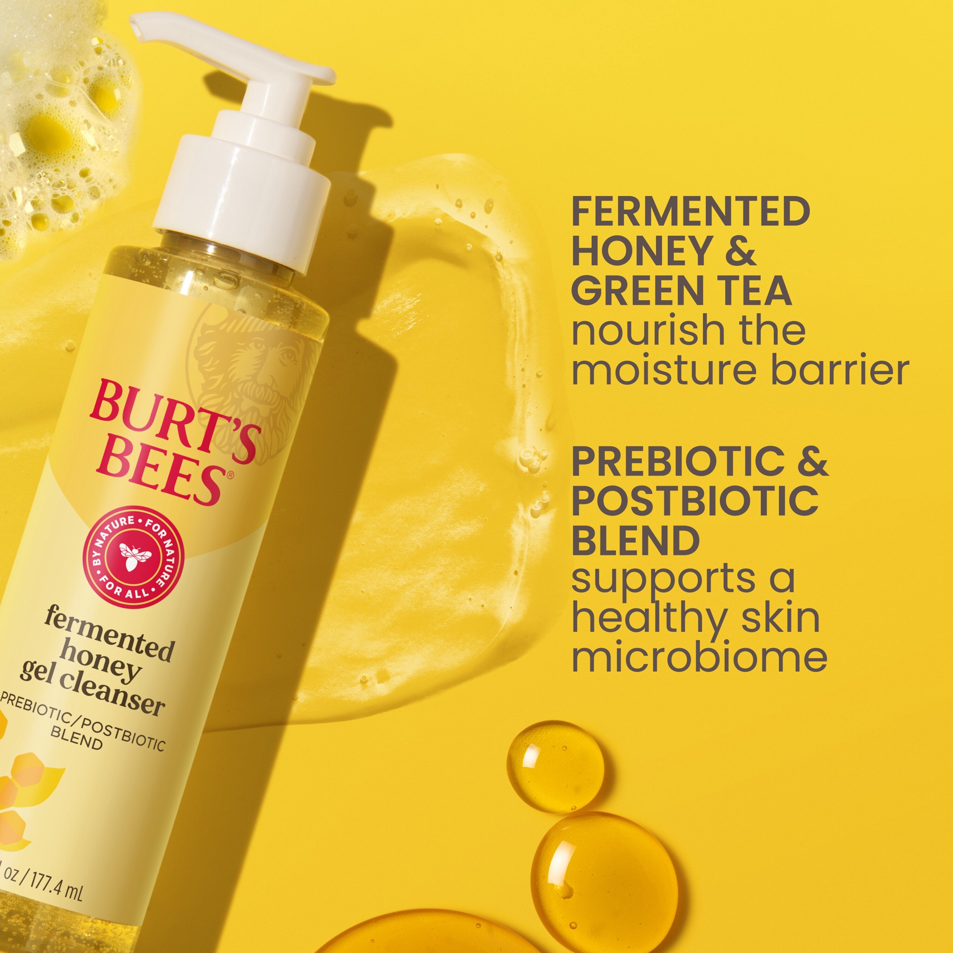 slide 4 of 5, Burt's Bees Purifying Honey Gel Cleanser, 6 fl oz