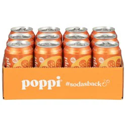 Poppi Orange Prebiotic Soda 12 - 12 fl oz Cans