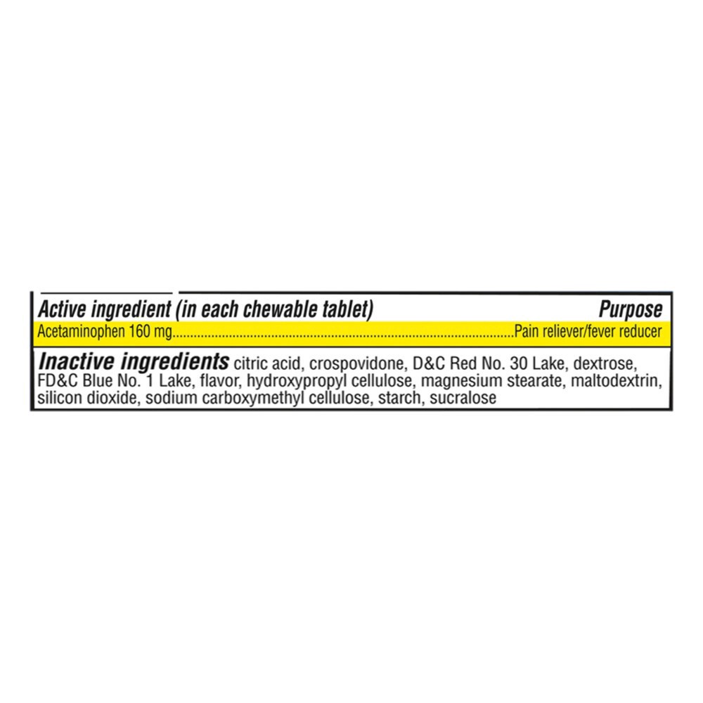 slide 2 of 3, Kroger Child's Pain Relief Acetaminophen Chewable Tablets, 24 ct