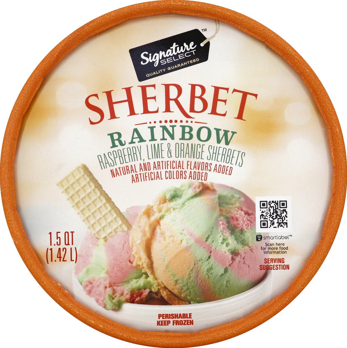 slide 3 of 3, Lucerne Dairy Farms Sherbet Rainbow, 1.5 qt