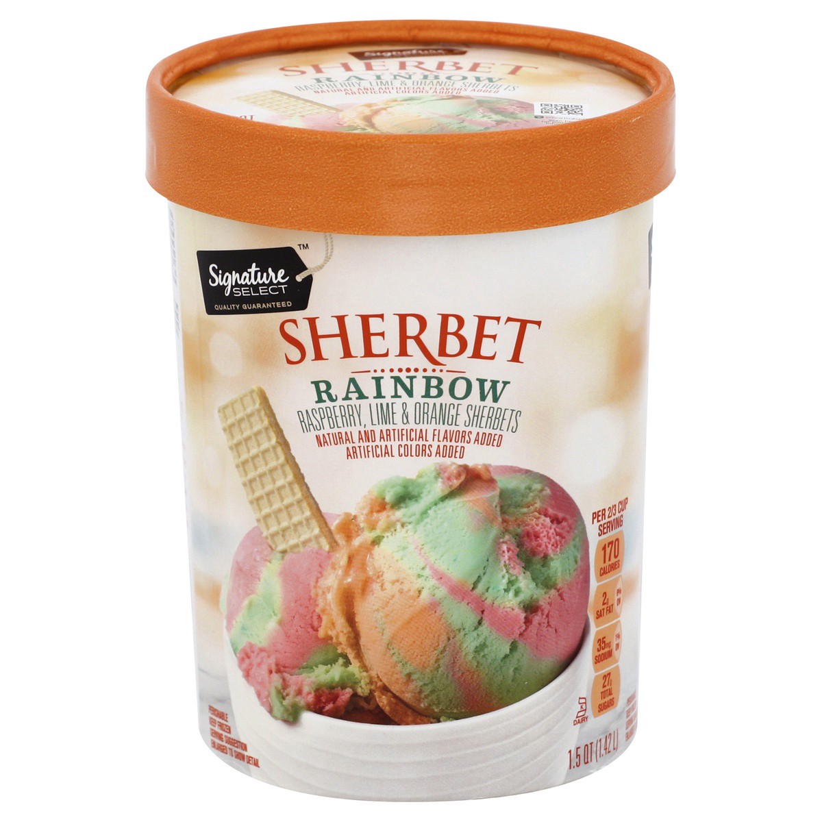 slide 1 of 3, Lucerne Dairy Farms Sherbet Rainbow, 1.5 qt