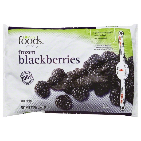 slide 1 of 1, Lowes Foods Frozen Blackberries, 12 oz