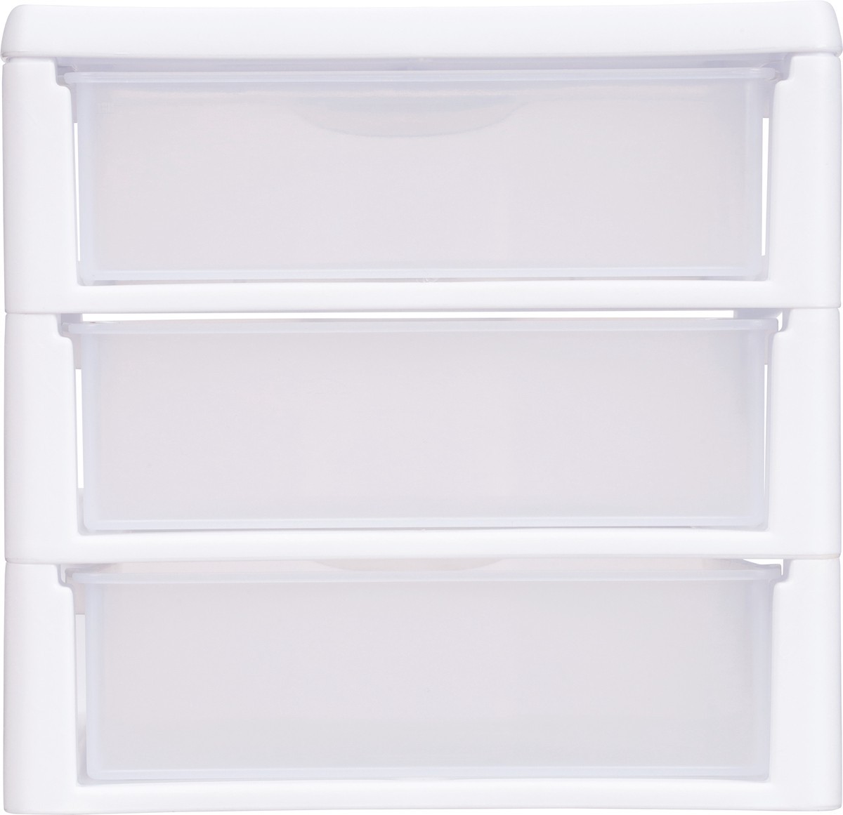 slide 5 of 12, Sterilite White 3 Drawers 1 ea, 8.5 in x 7.25 in x 6.9 in