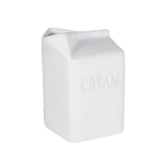 slide 1 of 1, Everyday White by Fitz and Floyd Bistro White Creamer Carton, 1 ct