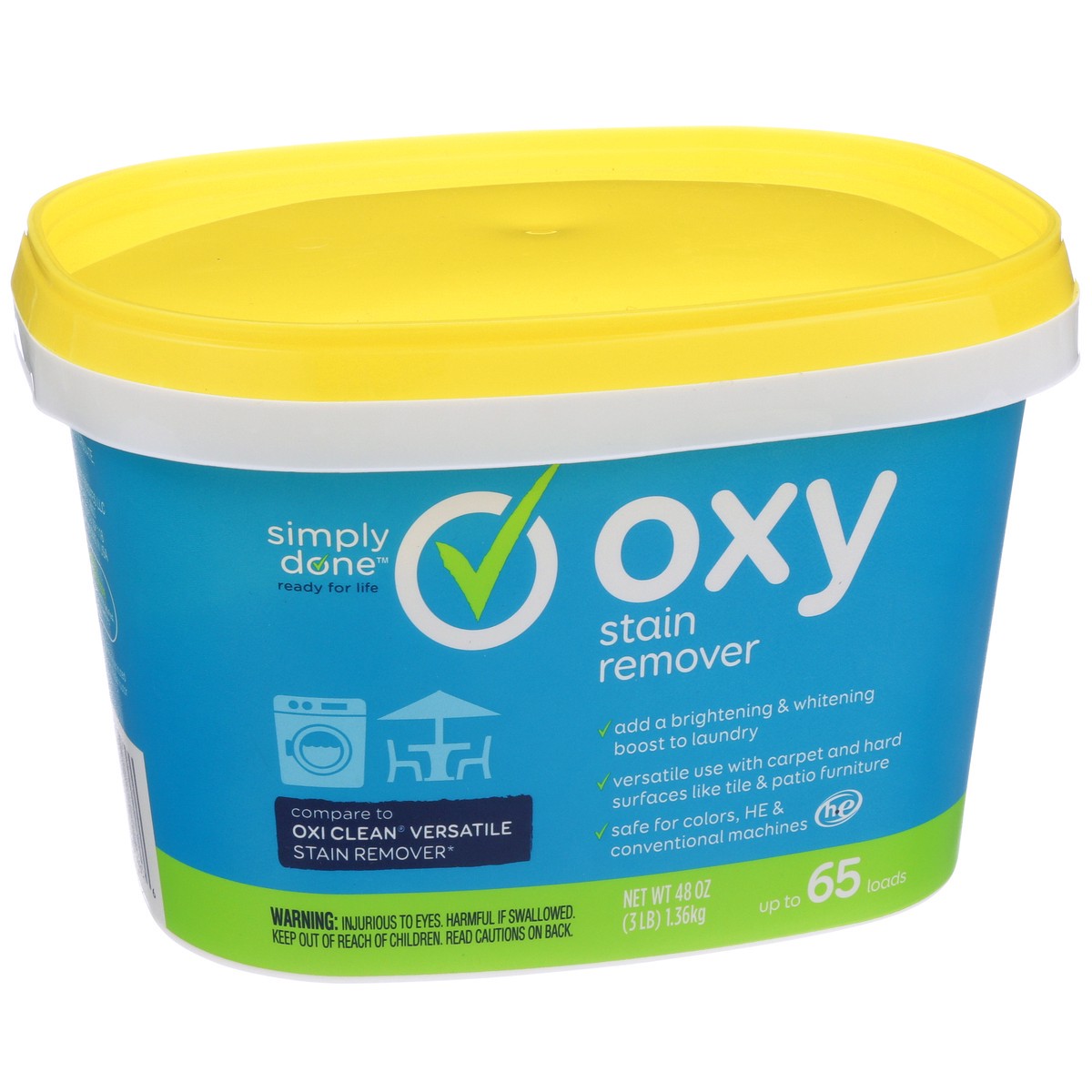 slide 5 of 8, Simply Done Stain Remover, Oxy, 3 lb