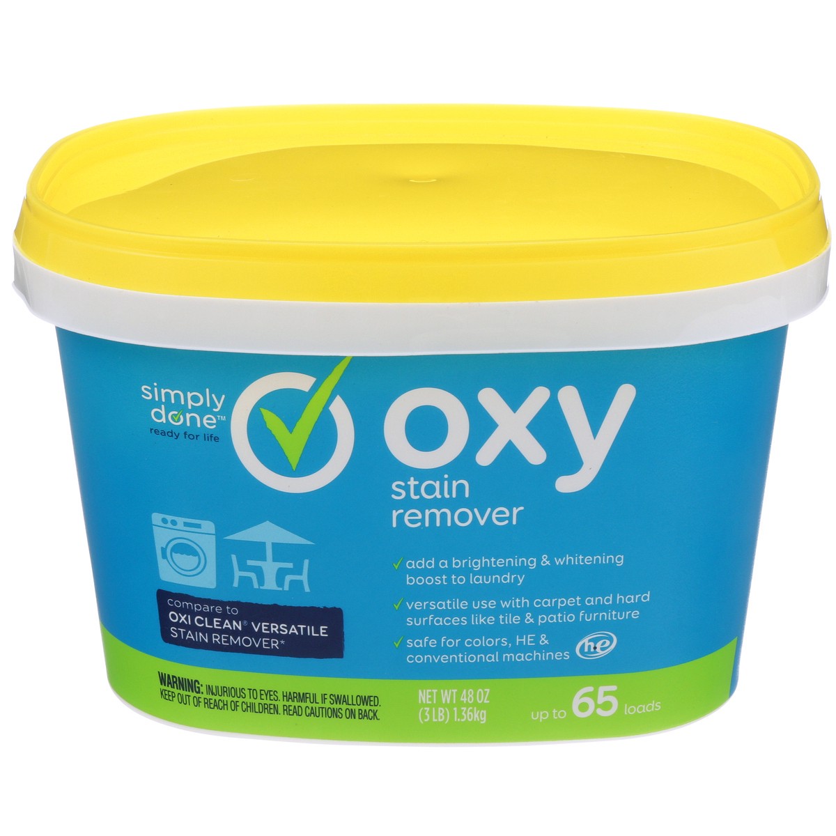 slide 1 of 8, Simply Done Stain Remover, Oxy, 3 lb