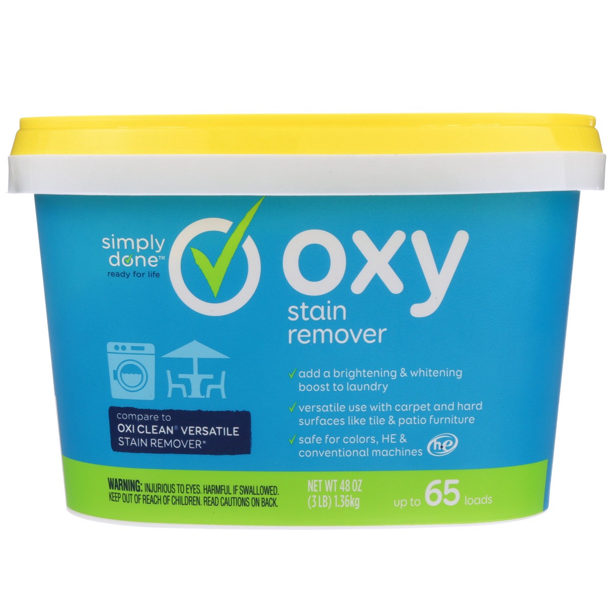 slide 7 of 8, Simply Done Stain Remover, Oxy, 3 lb