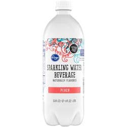 Kroger Crystal Clear Peach Sparkling Water - 1 liter