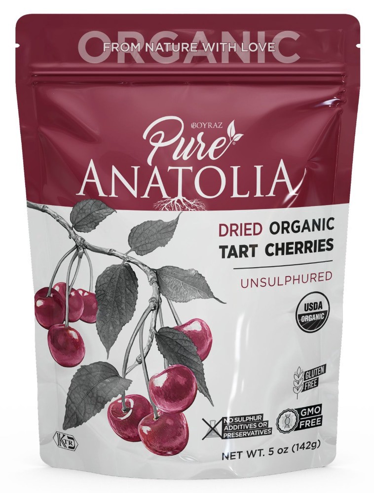 slide 1 of 2, Pure Anatolia Dried Organictart Cherries, 5 oz