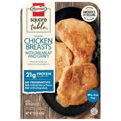 Hormel Square Table Roasted Chicken Breasts With Rib Meat and Gravy 15 oz