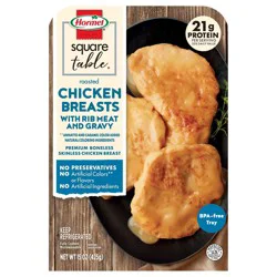 Hormel Square Table Roasted Chicken Breasts With Rib Meat and Gravy 15 oz