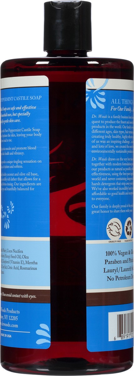 slide 5 of 12, Dr. Woods Peppermint Castile Soap 32 fl oz, 32 fl oz