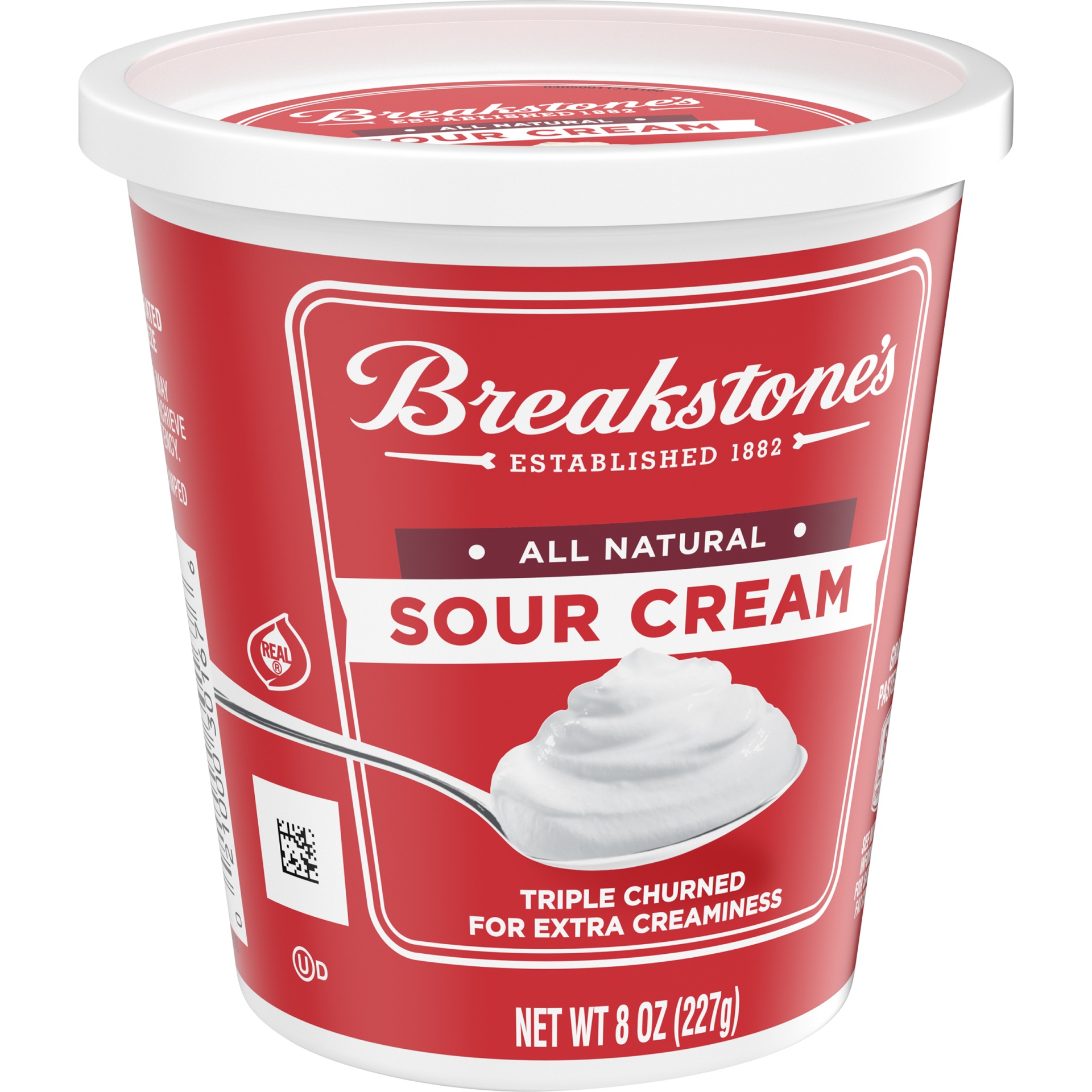 slide 4 of 8, Breakstone's All Natural Sour Cream, 8 oz