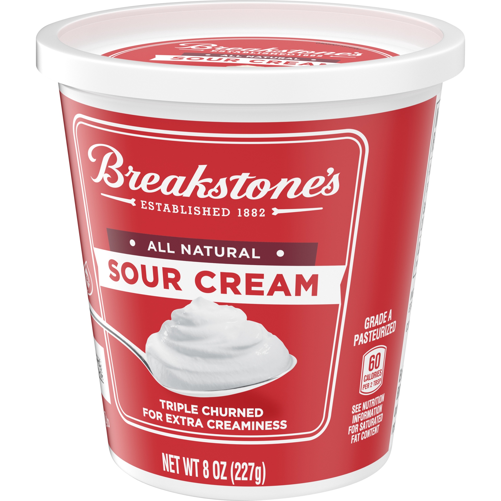 slide 5 of 8, Breakstone's All Natural Sour Cream, 8 oz