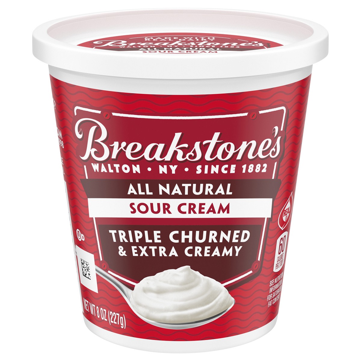 slide 1 of 20, Breakstone's All Natural Sour Cream, 8 oz Tub, 8 oz