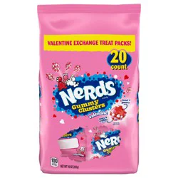 Nerds Gummy Clusters Valentine Candy Valentine Exchange Treat Packs 20 Each