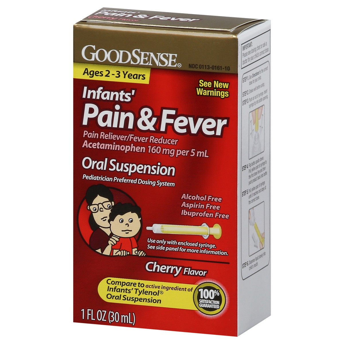 slide 9 of 14, Good Sense Infants Cherry Flavor Pain & Fever 1 fl oz, 1 fl oz