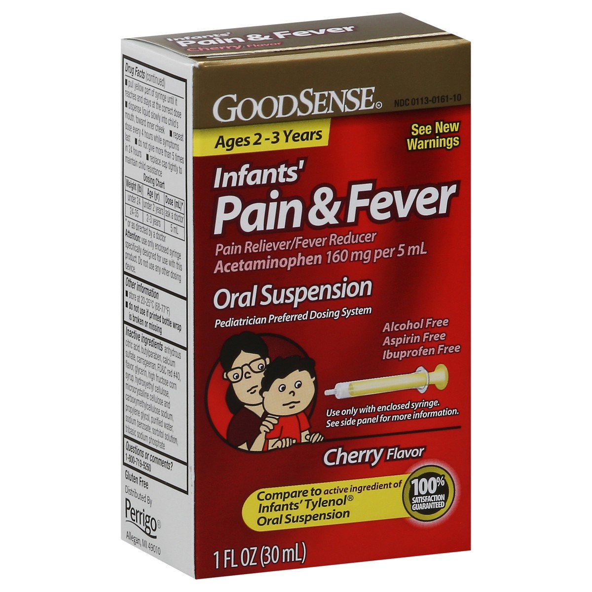 slide 4 of 14, Good Sense Infants Cherry Flavor Pain & Fever 1 fl oz, 1 fl oz